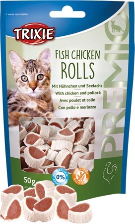 Premio fish chicken rolls 50g